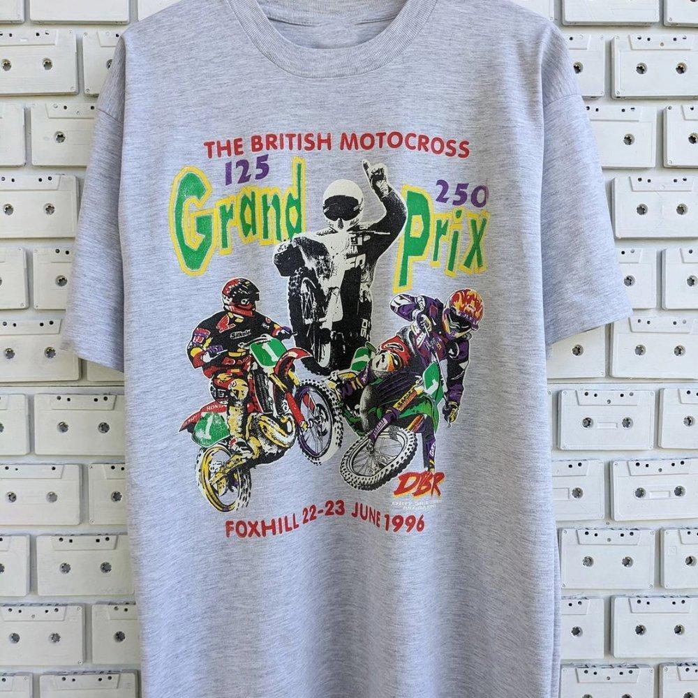1996 Foxhill Grand Prix British Motocross Dirt Bike Event Motorc Shirt